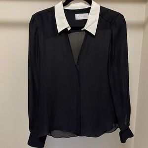 A.L.C Black Silk blouse